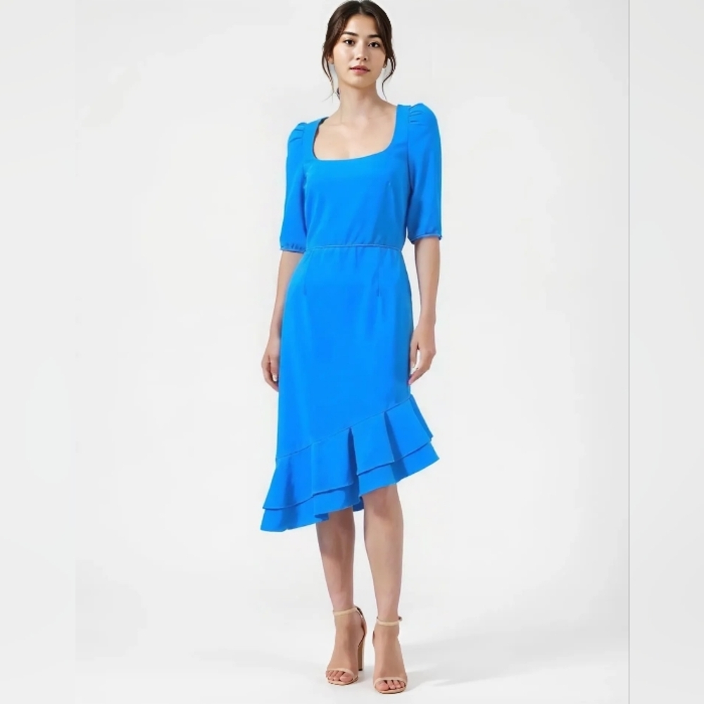 BLACK HALO Evelyn Sheath Dress in Blue, Size 10